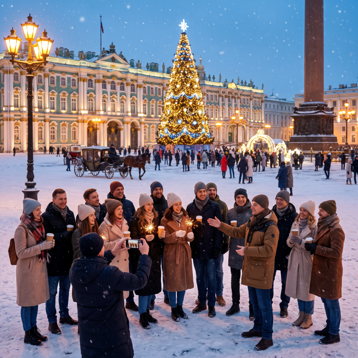 Новогодние корпоративные туры в Петербург